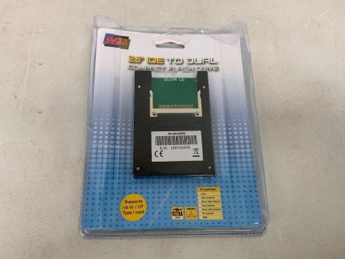 Compact Flash Drive, 2.5" IDE to Dual, E-Comm Return - Lot 416