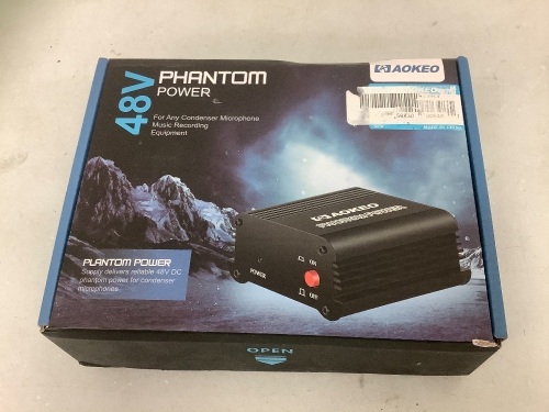 Phantom Power 48V for Condenser Microphones, E-Commerce Return, Sold as is - Lot 454