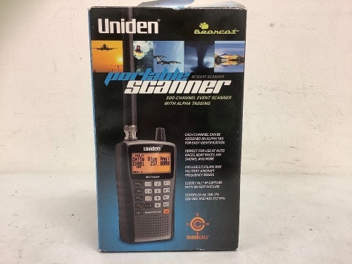 Uniden Portable Event Scanner, Powers Up, E-Commerce Return, Sold as is - Lot 457