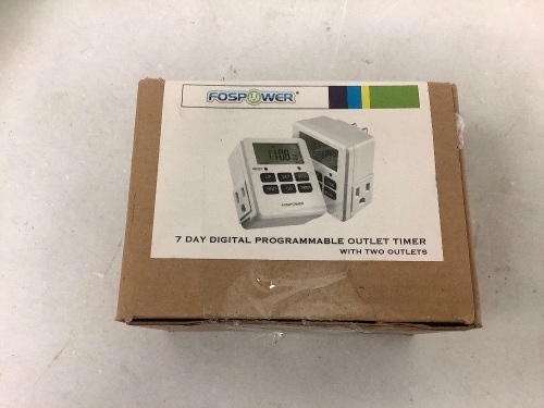 Digital Programmable Outlet Timer, Powers Up, E-Commerce Return, Sold as is - Lot 463