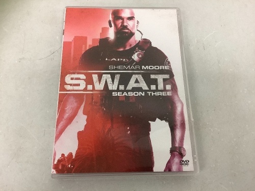 S.W.A.T. Season 3 DVD Set, Case is Cracked/DVDs are ok, E-Commerce Return, Sold as is - Lot 489