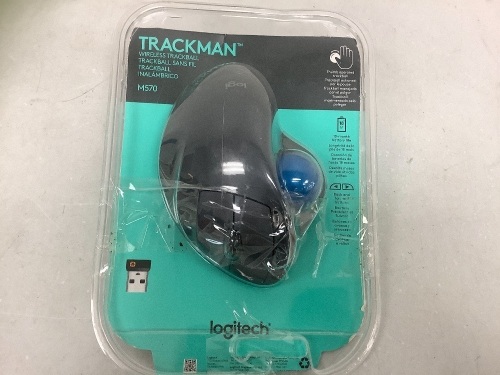 Logitech Trackman Wireless Trackball Mouse, E-Commerce Return, Sold as is - Lot 498