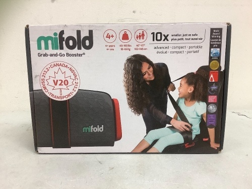 Mifold Grab and Go Booster, E-Commerce Return, Sold as is - Lot 499