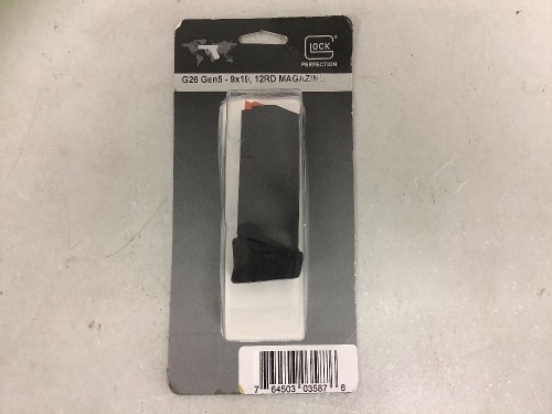 GLock G26 Gen5 12rd Magazine, E-Commerce Return, Sold as is - Lot 504
