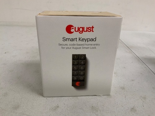 August Smart Keypad, E-Comm Return - Lot 533