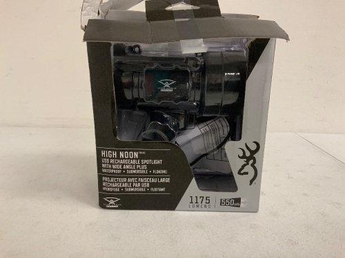 Browning High Noon Rechargeable Spotlight, E-Comm Return - Lot 550