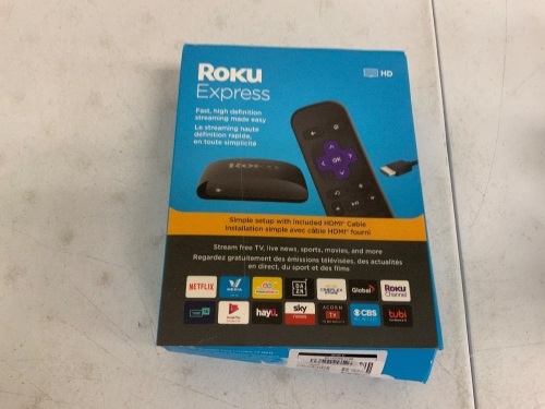 Roku Express, E-Comm Return - Lot 559