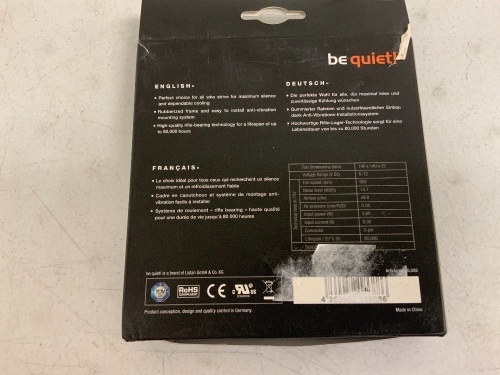 Shadow Wings 2 Cooling Fan, Appears New, Sold as is - Lot 643