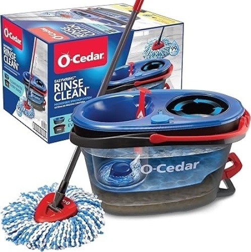 o-Ceder RinseClean Spin Mop and Bucket - Lot 147