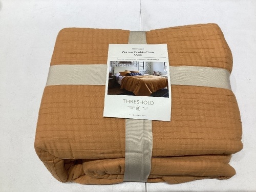 Double Cloth Quilt By Threshold - Lot 141