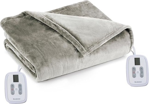 Brookstone Electric Heated Blanket White - Lot 165
