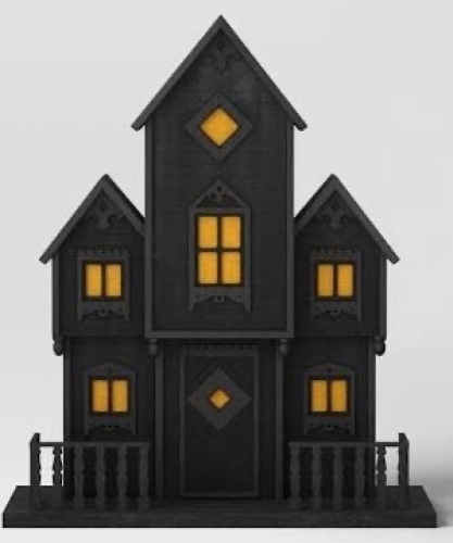 Threshold Light Up Wooden Haunted House  - Lot 225