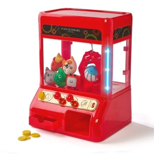 FAO Schwarz Arcade Claw Game with Plush Toy Prizes - Lot 230