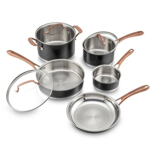 Cuisinart 8pcs Classic Matte Stainless Steel Cookware set  - Lot 28