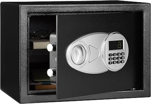 Amazon Basics Steel Security Safe and Lock Box 0.5 cubic ft - Lot 286