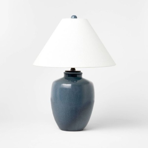 Ceramic Table Lamp Blue- Threshold with Studio McGee - Lot 308
