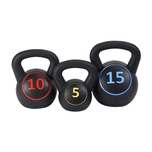 BalanceFrom Wide Grip Kettlebell Fitness Weights 20 &15 lbs  - Lot 315
