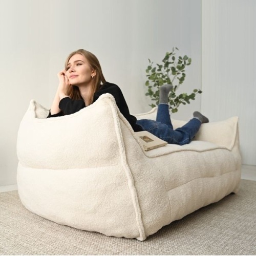 Teddy Bear Bean Bag Loveseat Sofa  - Lot 19