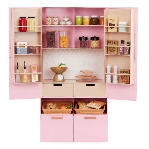 Our Generation Pretty Pantry Home Kitchen Furniture set for 18" Dolls - Lot 20