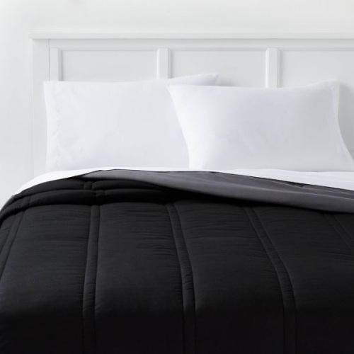 Lofty MIcroFiber Comforter set Full/Queen Black - Lot 327