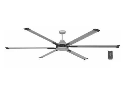 Commercial Electric High Velocity 8 ft. Indoor/Outdoor Titanium Ceiling Fan with Wall Control Included - Lot 60JF
