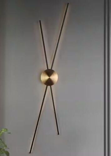 Huia 4-Light Black LED Sconce with Plating Brass Round Design - Lot 152JF