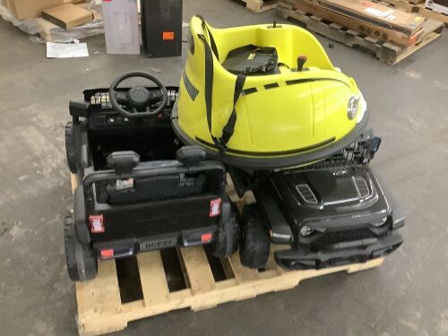 Lot of (3) Return Ride On Toys - Uninspected - Lot 181