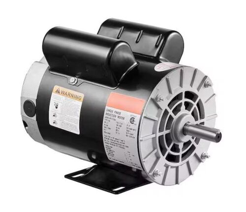 VEVOR 3.7HP Air Compressor Motor 3450 RPM Single Phase Electric Motor 5/8 in. Keyed shaft 230V 17.2A 56 Frame CW/CCW Rotation - Lot 253JF