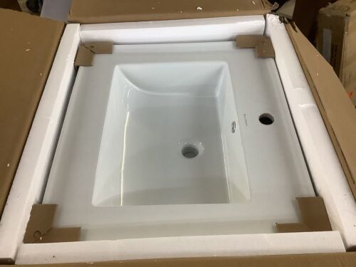 Swiss Madison Voltaire 25 in. Vanity Top in Glossy White with 1-Basin - Lot 257JF