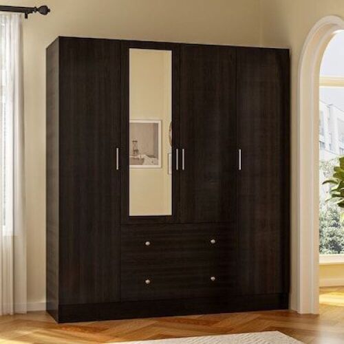 FUFU&GAGA Modern Wardrobe Brown Armoire - Lot 268WG