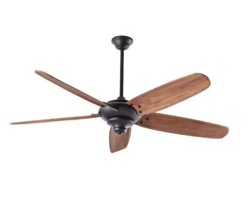 Home Decorators Collection Altura 68 in. Matte Black Ceiling Fan with Downrod, Remote Control and Reversible DC Motor; Light Kit Compatible - Lot 366JF