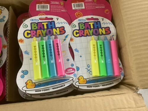 Case of (72) Bath Crayons, 4 Pack  - Lot 650C