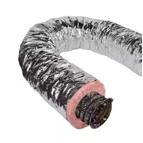 Master Flow 6 in. x 25 ft. Insulated Flexible Duct R6 Silver Jacket - Lot 969JF