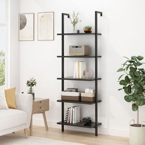 Wall-Mounted 5-Shelf Bookcase - Lot 379