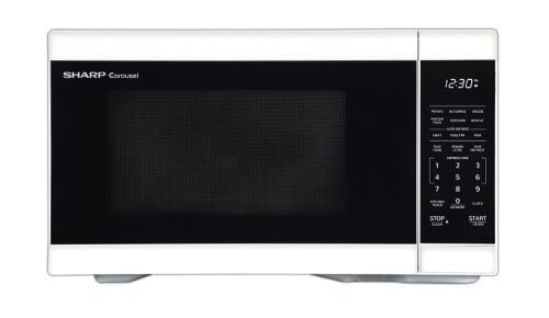Sharp 1.1 cu. ft. White Countertop Microwave Oven - Lot 109JF