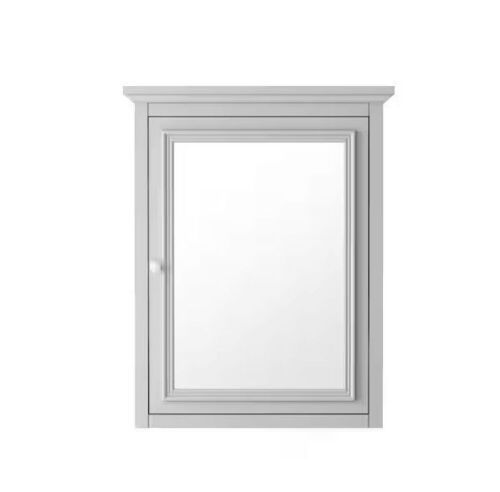 Home Decorators Collection Fremont 24 in. W x 30 in. H Rectangular Wood Framed Medicine Cabinet in Gray - Lot 127JF