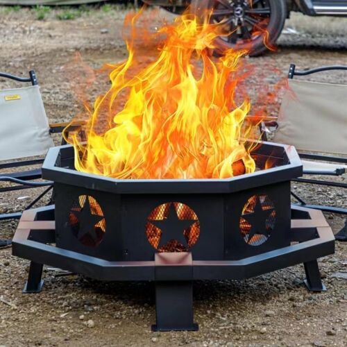 42" Octagonal Fire Pit  - Lot 73