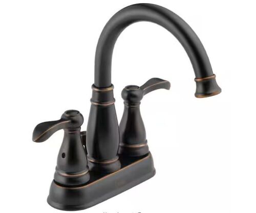 Delta Porter 4 in. Centerset 2-Handle Bathroom Faucet in Oil Rubbed Bronze - Lot 427JF