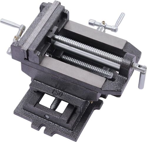 6" Slide Vise Drill Press Cross Milling Vise, 2"Jaw Depth & 6.2" Max Clamping Width - Lot 95