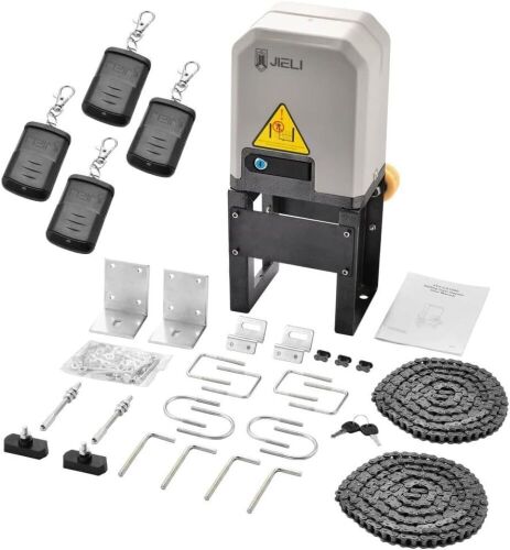 JIELI JY7 Automatic Sliding Gate Opener with 4 Remote Controls - Lot 680