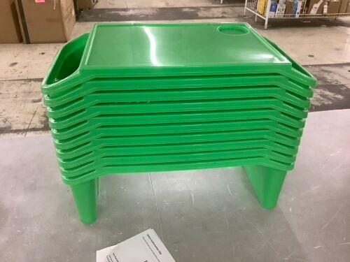 Lot of (10) Kids Plastic Lap Desk Tray  - Lot 776