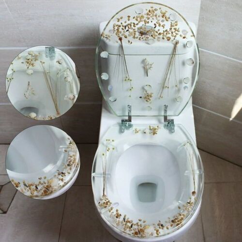 Clear Resin Transparent Toilet Seat - Lot 880