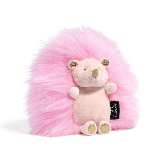 Case of (6) FAO Schwarz 6" Sparklers Pink Hedgehog Toy Plush - Lot 867