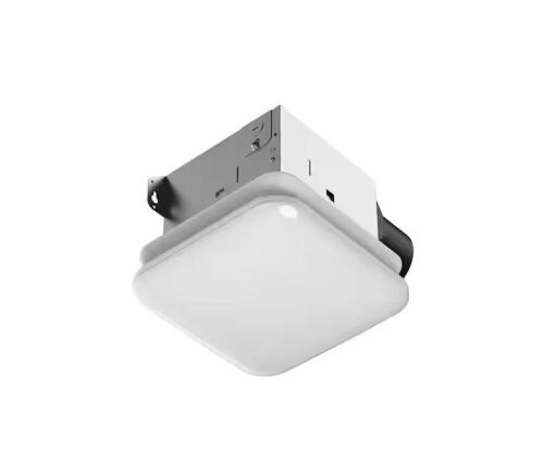 Commercial Electric 50 CFM Ceiling Mount Room Side Installation Bathroom Exhaust Fan with Adjustable Color Temperature LED and Night Light - Lot 429