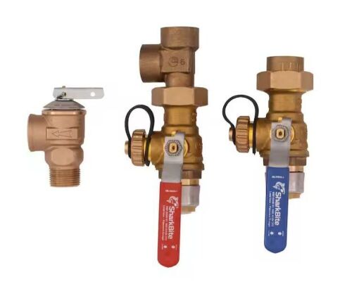 SharkBite 3/4 in. Tankless Water Heater Valves Installation Kit - Lot 436JF