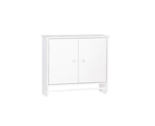 RiverRidge Home Medford 22.06 in. W x 7.75 in. D x 20.19 in. H White 2-Door Wall Mount Storage Medicine Cabinet - Lot 204JF