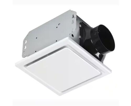 HOMEWERKS 80 CFM Easy Install Ceiling Mount Bathroom Exhaust Fan - Lot 206JF