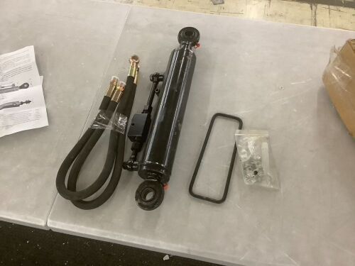 Hydraulic Top Link Cat. 2-2 with Locking Block 19 11/16” - 28” with 2 x Hose - Lot 324
