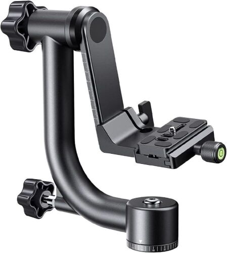 Aluminum Alloy 360 Degree Panoramic Gimbal Tripod Head with 1/4'' Standard Quick Release Plate  - Lot 574
