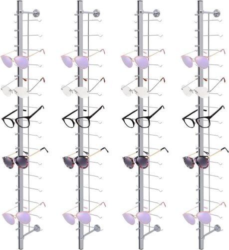 Aluminium Wall-Mounted Glasses Display Racks, 10 pc  - Lot 604